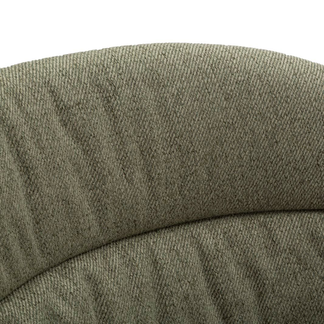 Set 2 Sedie Losanna 58x60,5x85 cm in Tessuto – Grigio e Verde