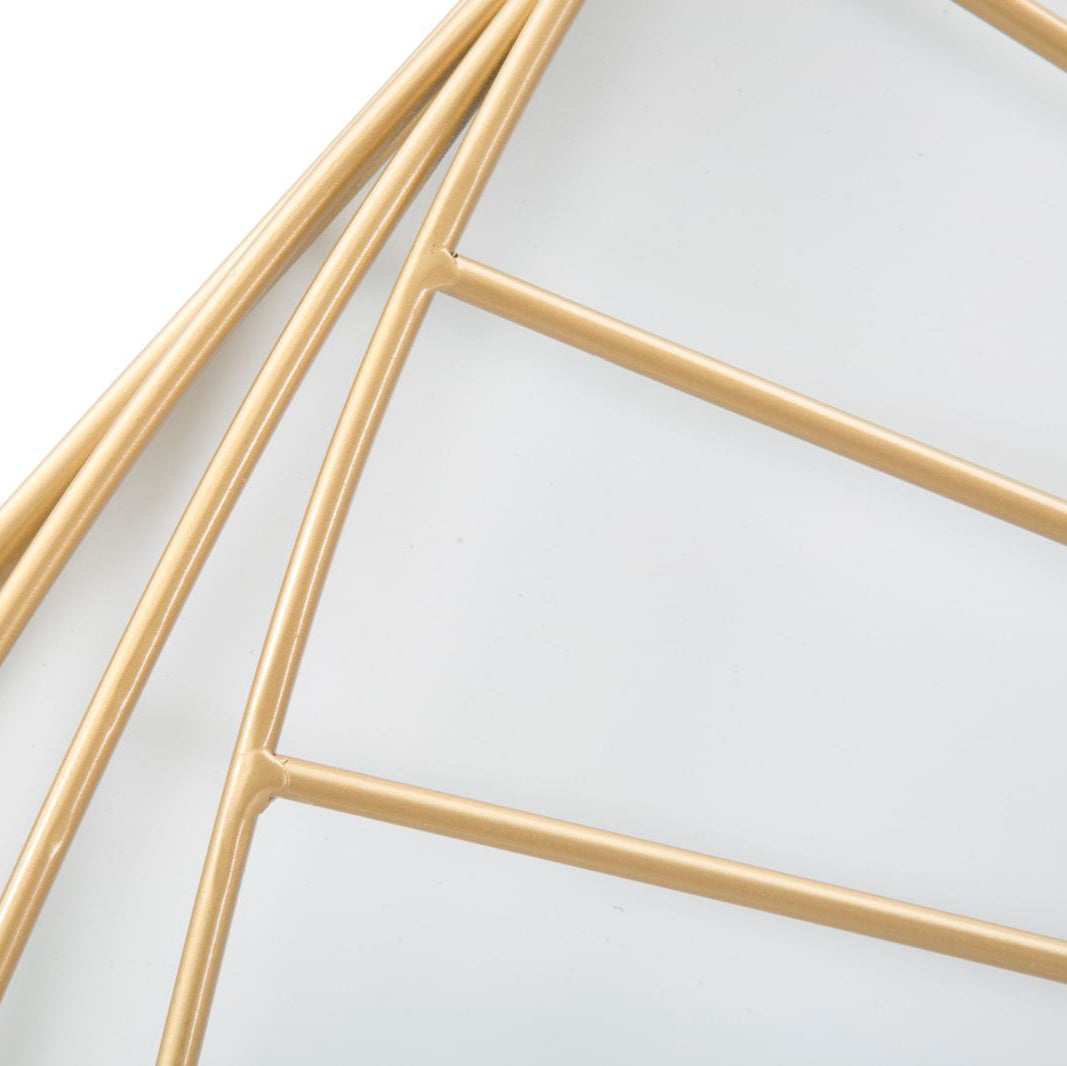 Orologio da Parete Goldy Line 85x85 cm Oro Design Geometrico