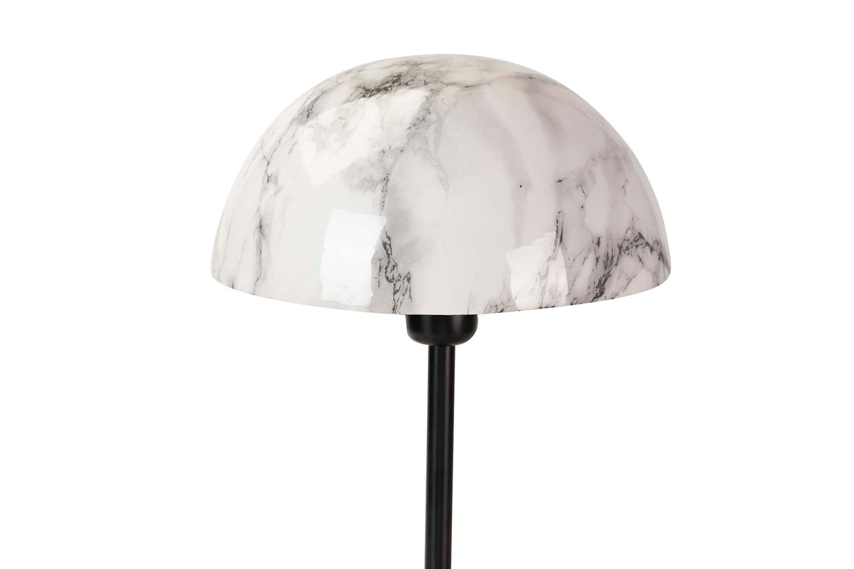 Lampada da Tavolo Effetto Marmo in Metallo 26 x 43 cm