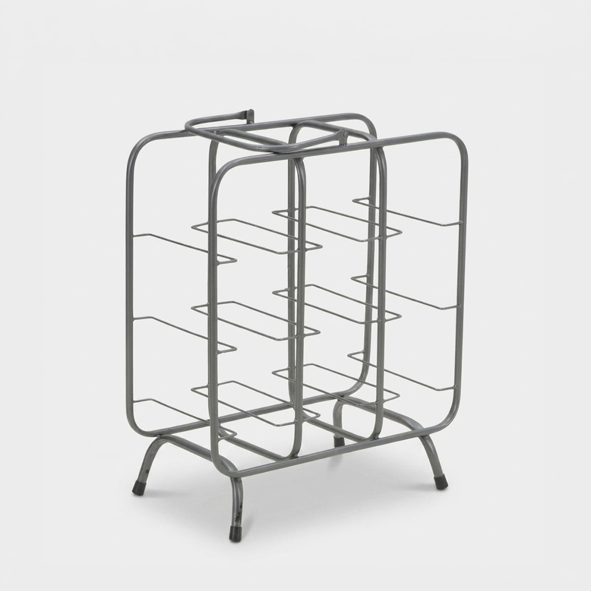 Portabottiglie Rack Quadrato 9 Posti 40x23x47,5 cm in Ferro