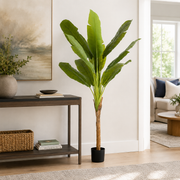 Pianta Artificiale Banano H210 cm con Vaso