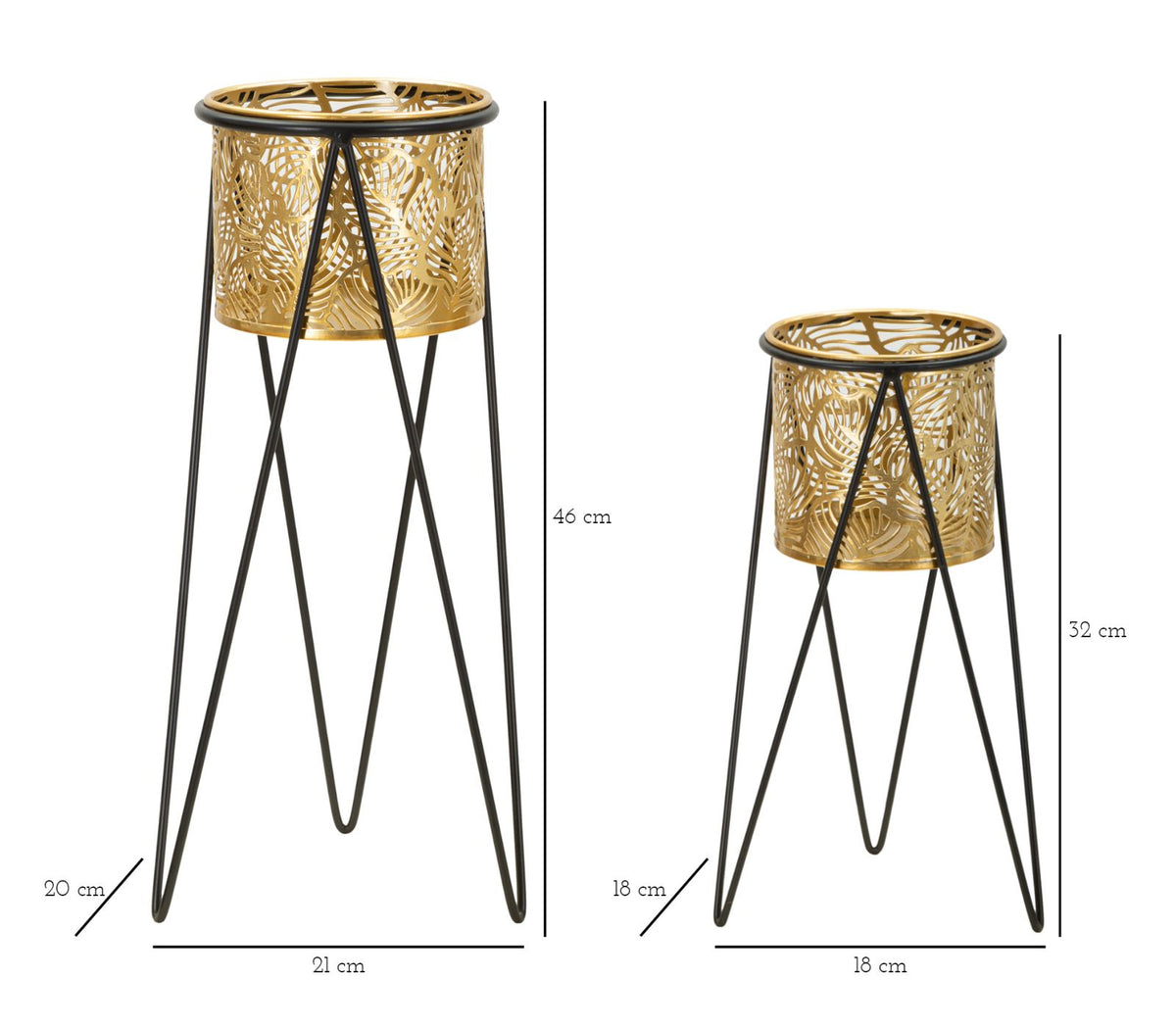 P/VASI DRAK COPPIA CM 21X20X46-18X18X32