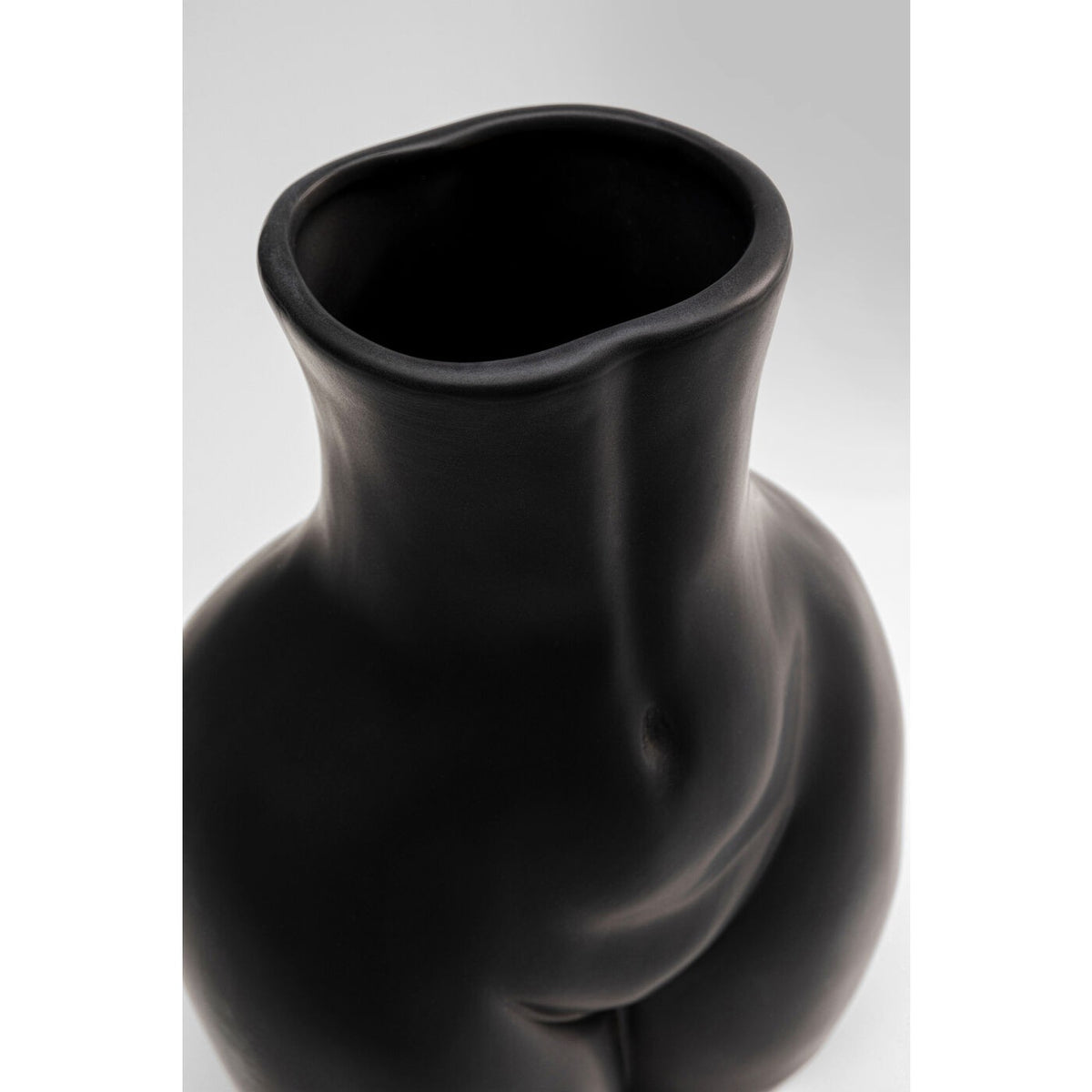 Vaso Donna Nero 22 cm Decorativo Femminile di Design