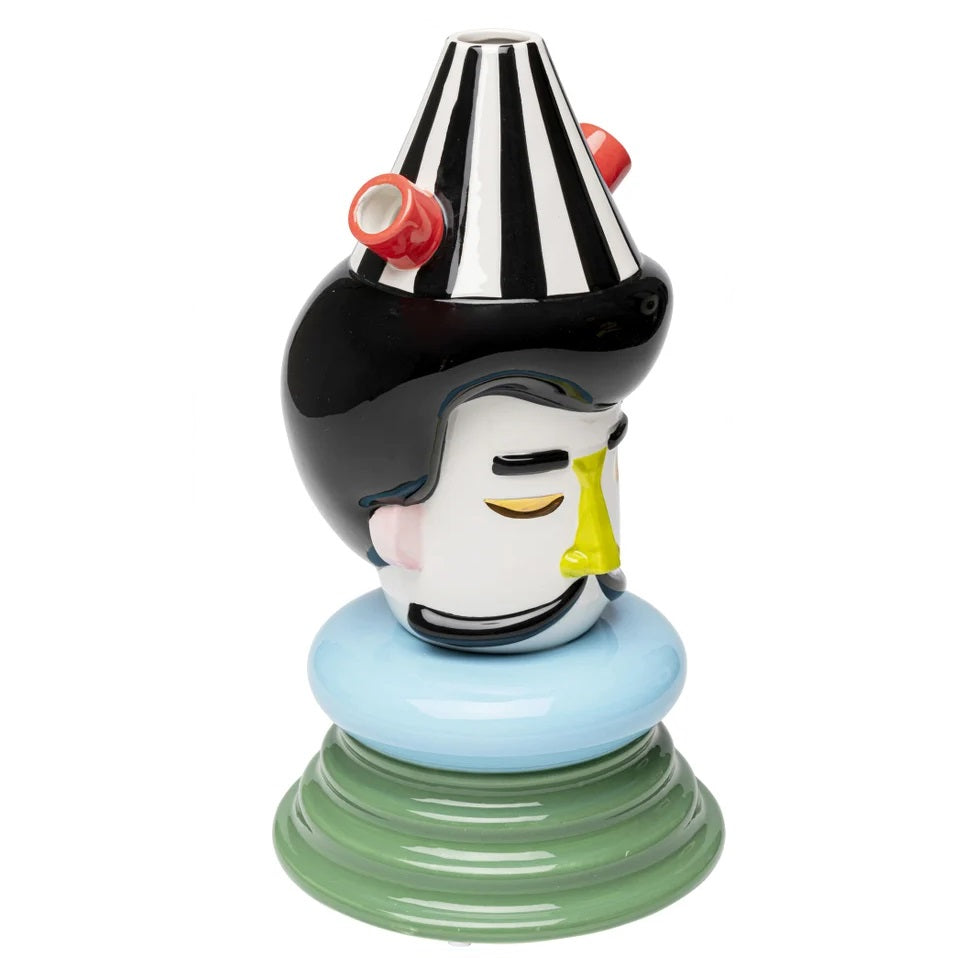 Vaso Decorativo Volto Puppet Boy 36cm Pop Multicolore