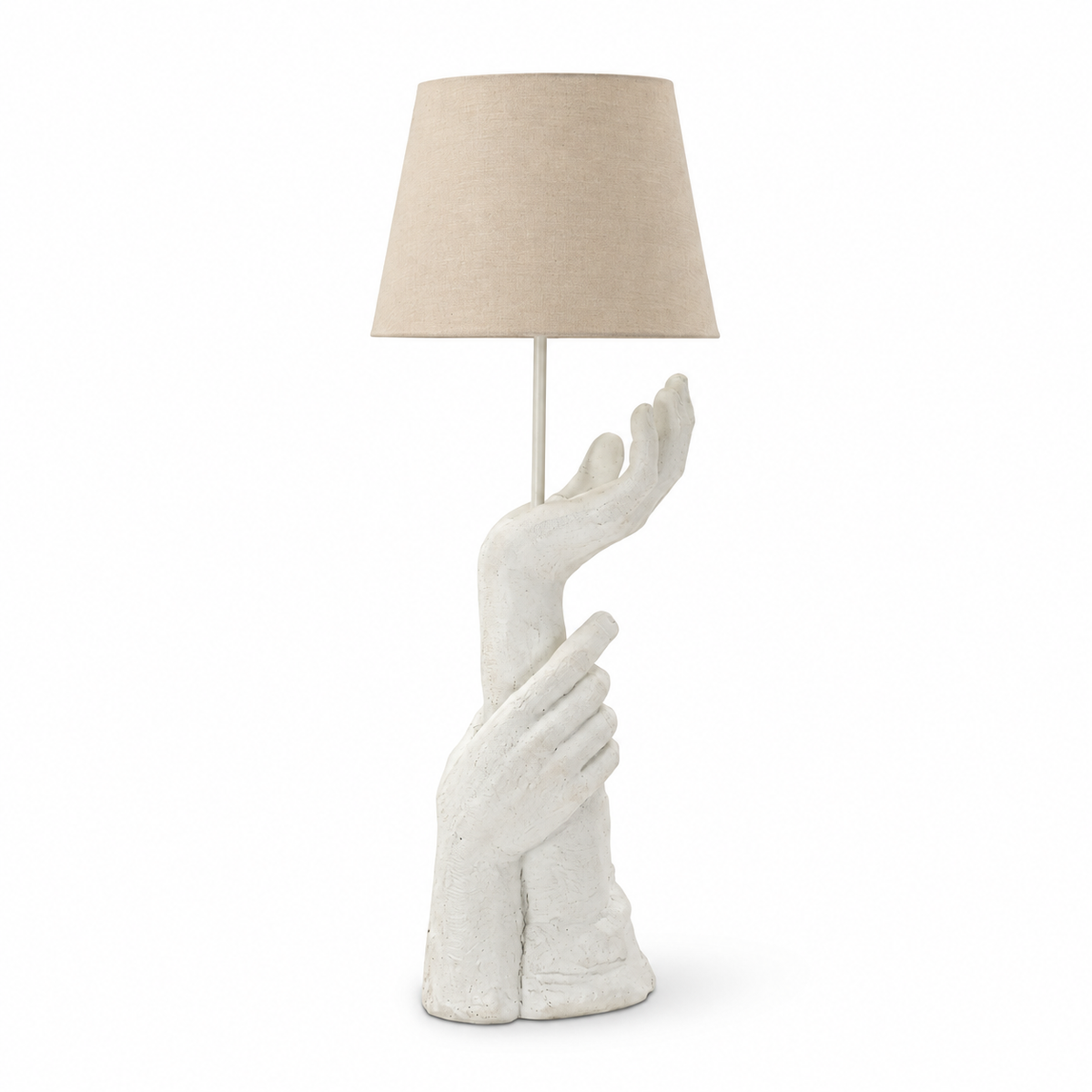 Lampada da Tavolo Life Ø35x93 cm con Base Scultorea a Mano