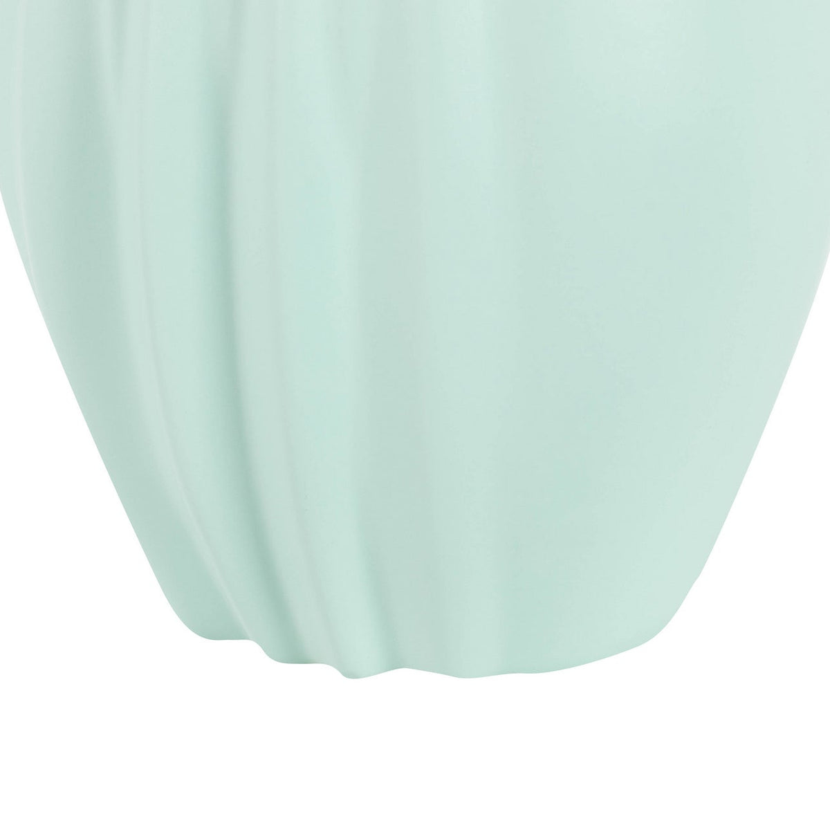 Vaso Decorativo in Ceramica Turchese Moderno 22x19x45 cm