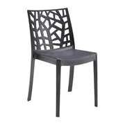 SEDIA RESINA MATRIX NERO GRAFITE