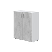 KIT MOBILE MULTIUSO 80X37XH92 CM BIANCO CEMENTO