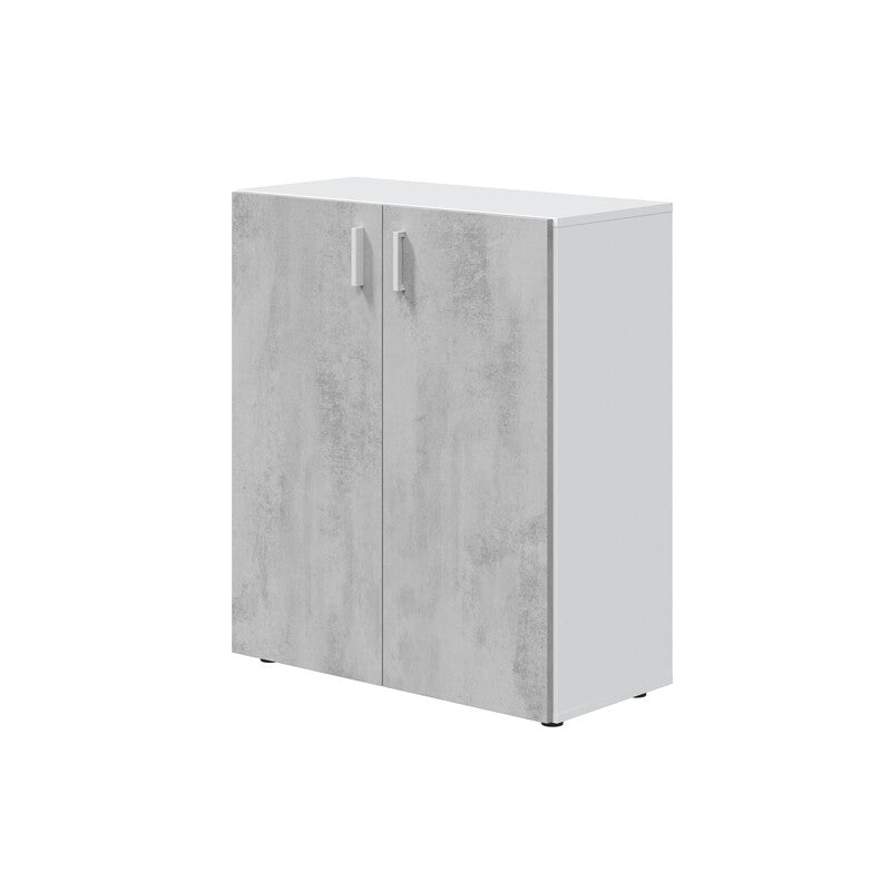 KIT MOBILE MULTIUSO 80X37XH92 CM BIANCO CEMENTO