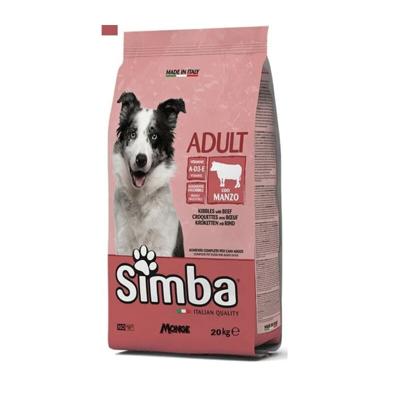 Crocchette Cane Monge Simba Adult Manzo 20 Kg