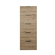 SCARPIERA 5 RIBALTE SLIM CM. 65X15X174 H ROVERE A.