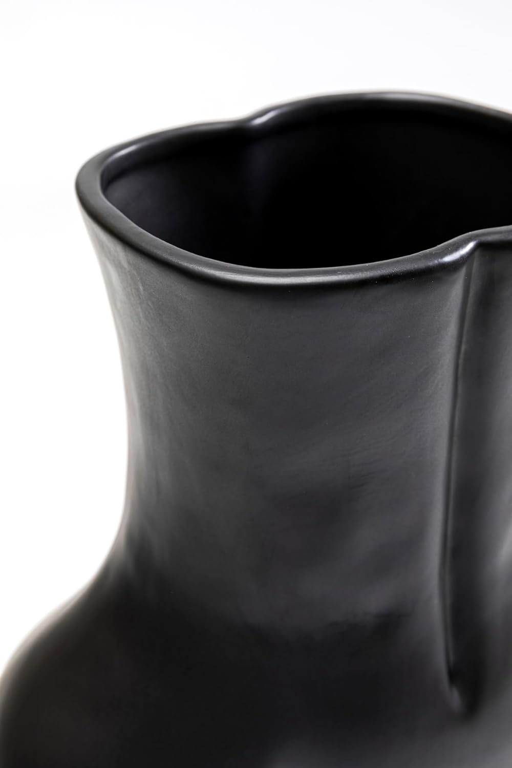 Vaso Donna Nero 22 cm Decorativo Femminile di Design