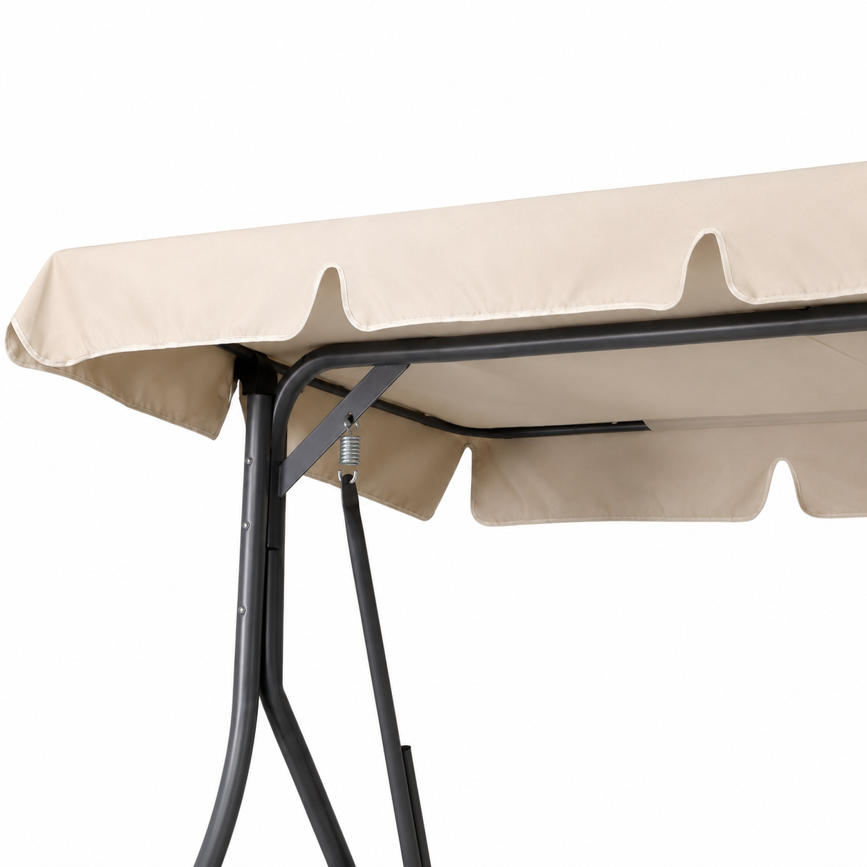 Dondolo da Giardino Brezza 3 Posti Beige in Acciaio