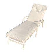LETTINO GIOVE LOUNGER CREMA OPACO SET 2 PEZZI