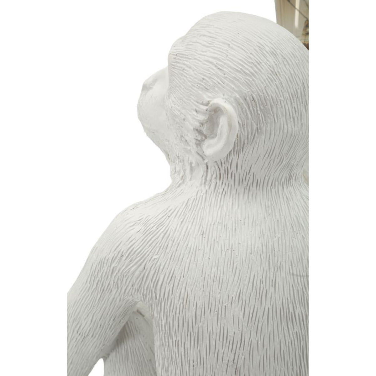 Lampada Tavolo Monkey Seduta Bianca in Poliresina 32x33x32cm