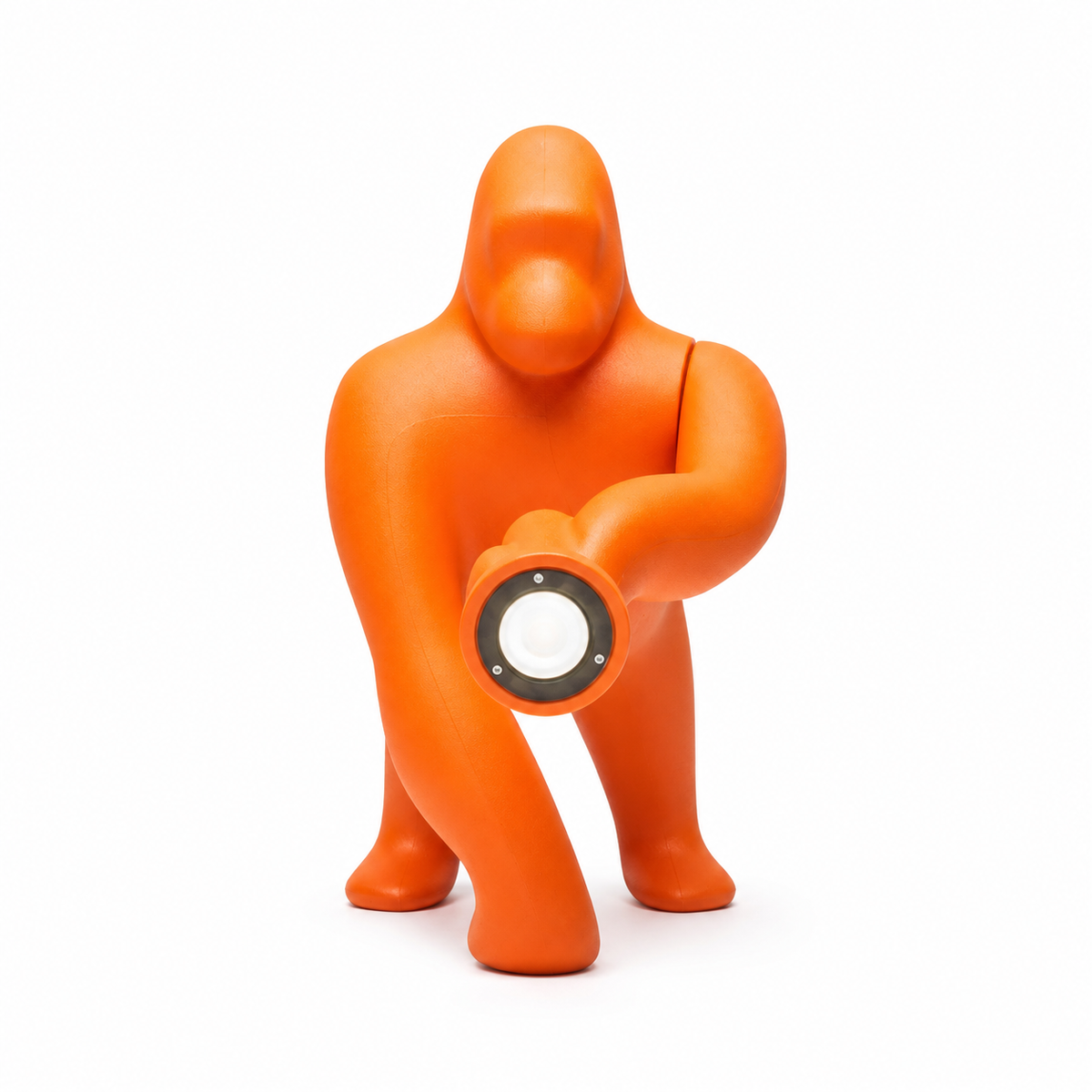 Lampada Kong Gorilla XS Arancione Qeeboo H 55 cm