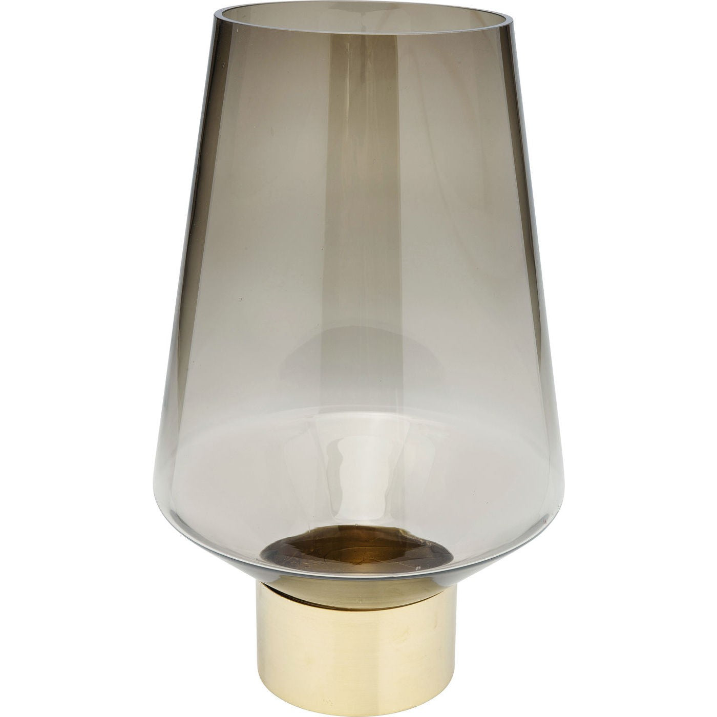 Vaso Decorativo Noble Marrone In Vetro 40 cm