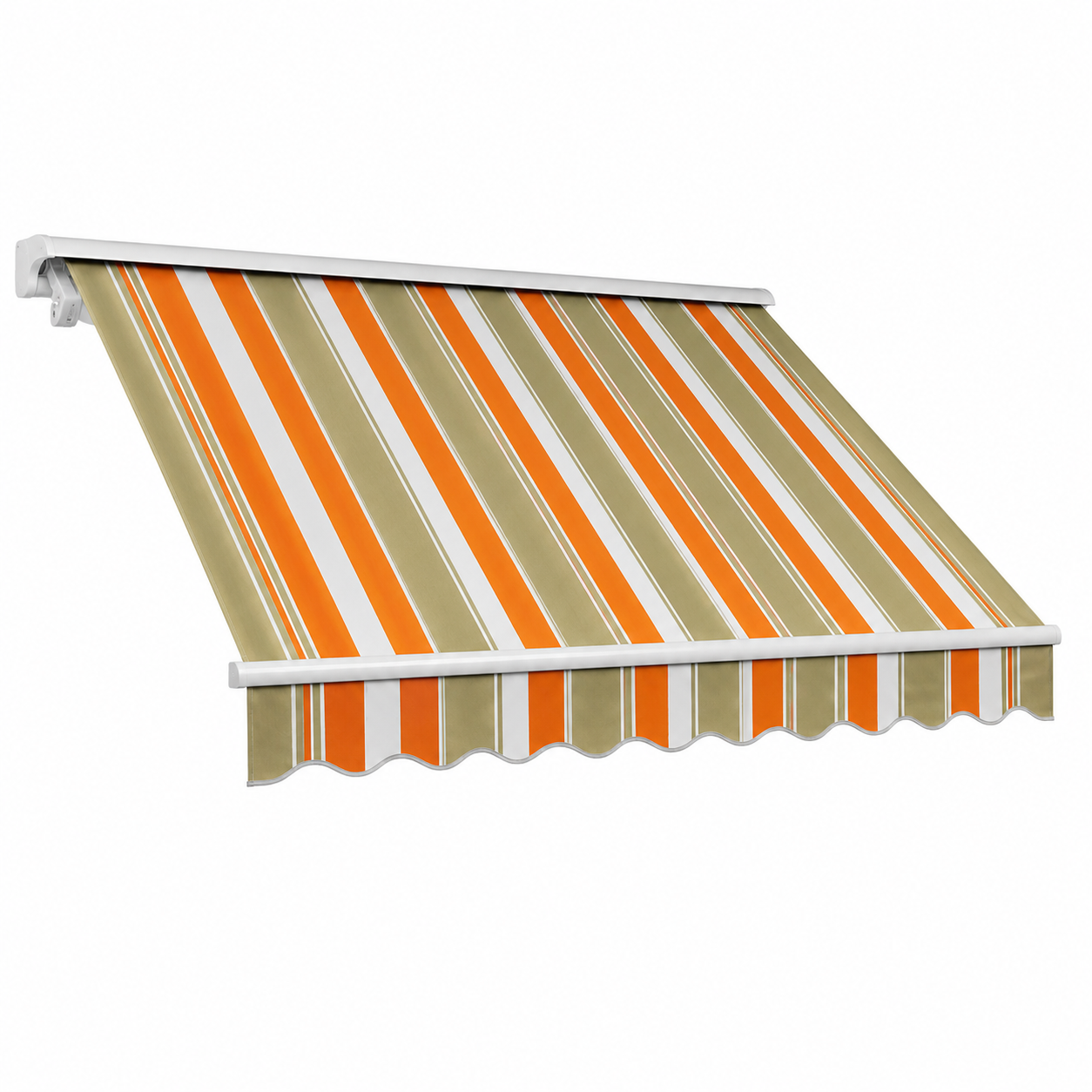 Tenda da Sole a Caduta 300x250 cm Arancio Beige con Braccetti P3030