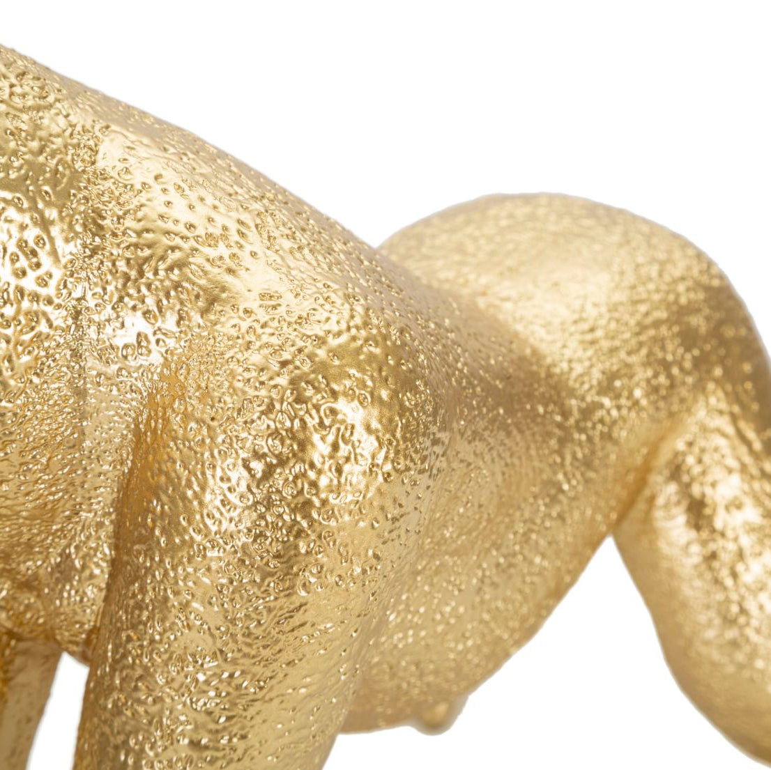 Statuetta Decorativa Gorilla Oro in Poliresina 24,3 x 13,9 x H22,8 cm