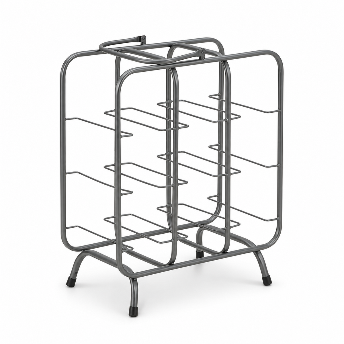 Portabottiglie Rack Quadrato 9 Posti 40x23x47,5 cm in Ferro