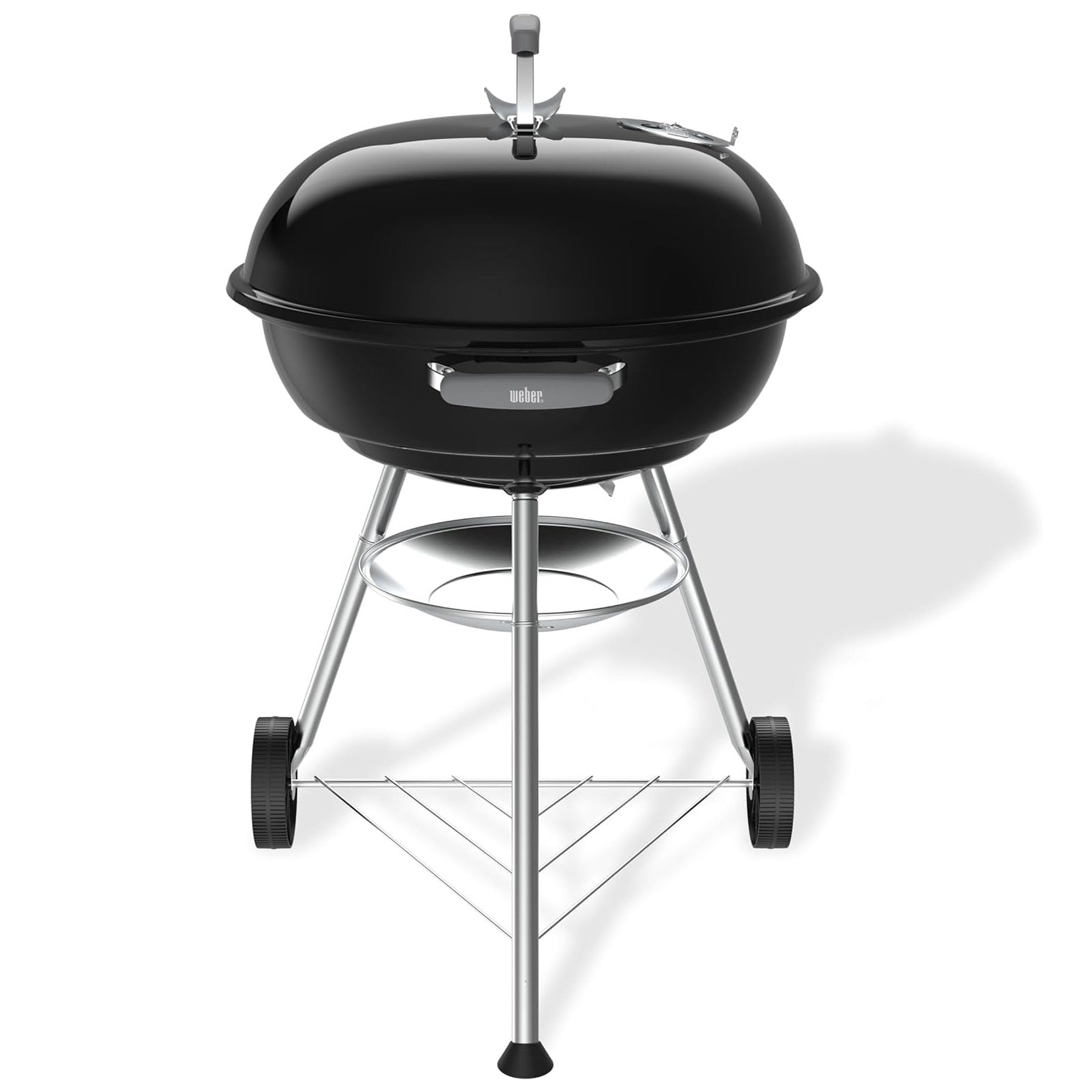 Barbecue a Carbone Weber Compact Kettle 47 cm con Coperchio e Ruote