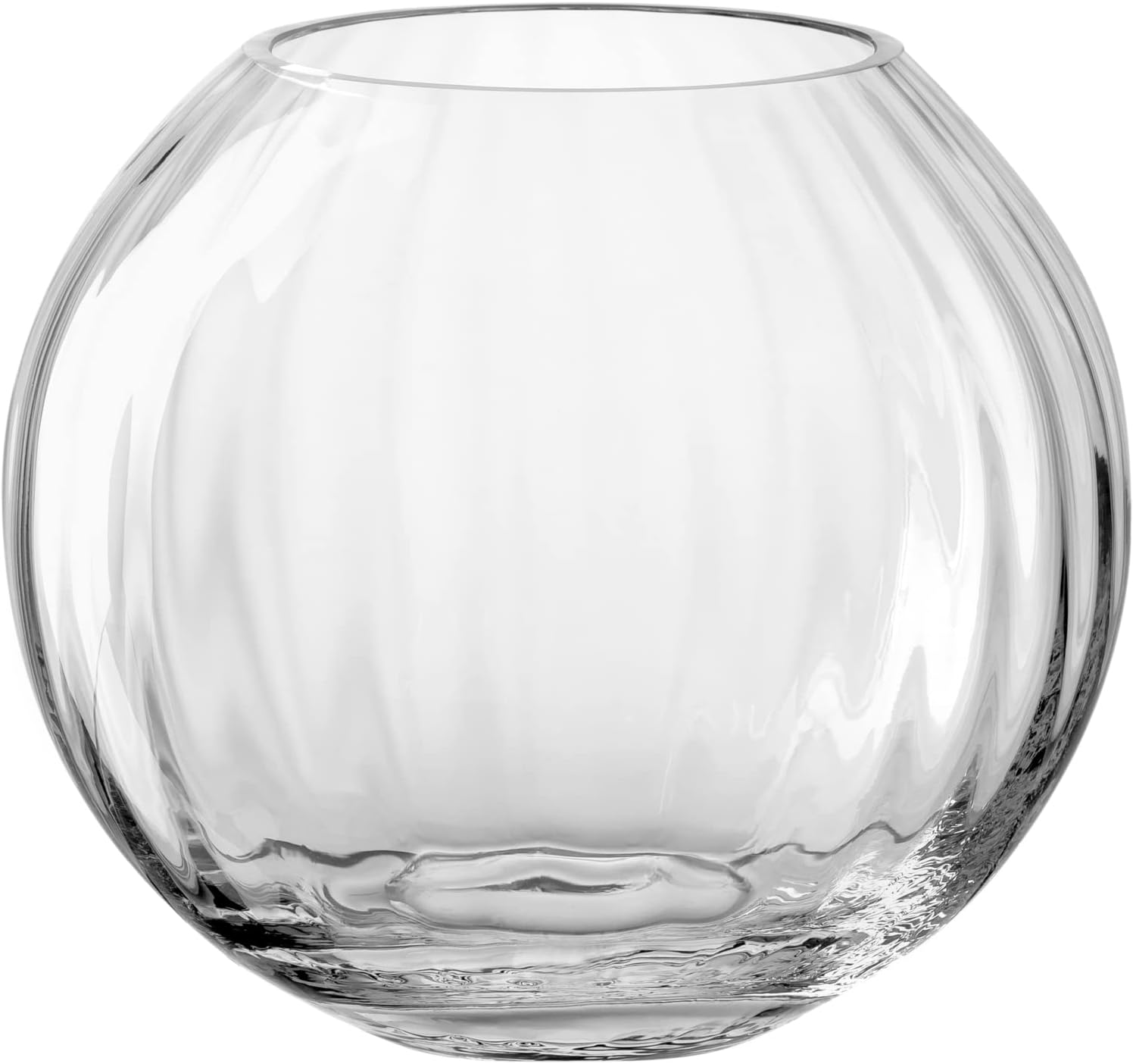 Vaso Decorativo Sferico Sfera Nida Optic In Vetro
