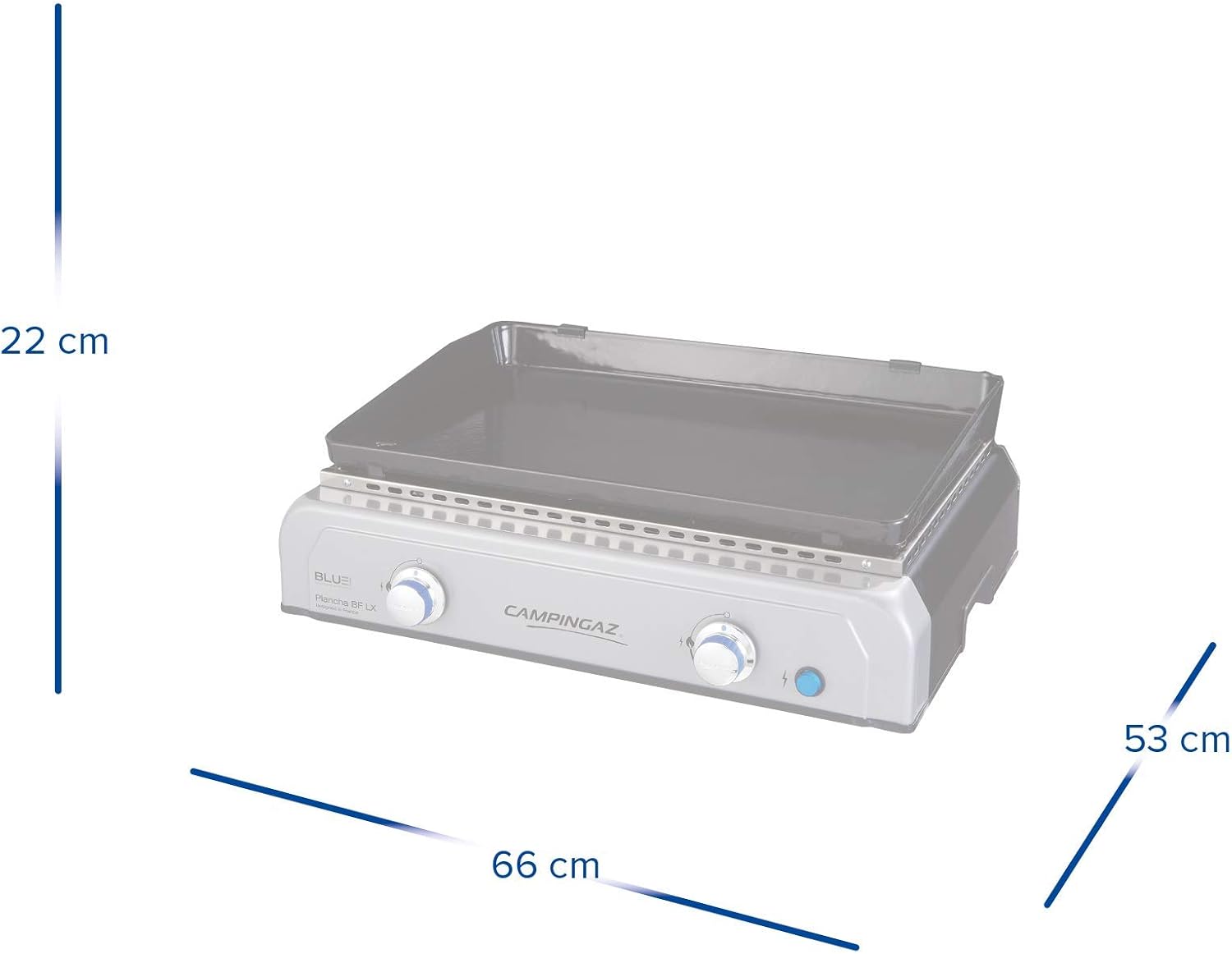 Barbecue a Gas Campingaz Plancha Blue Flame 2 Fuochi con Piastra Smaltata
