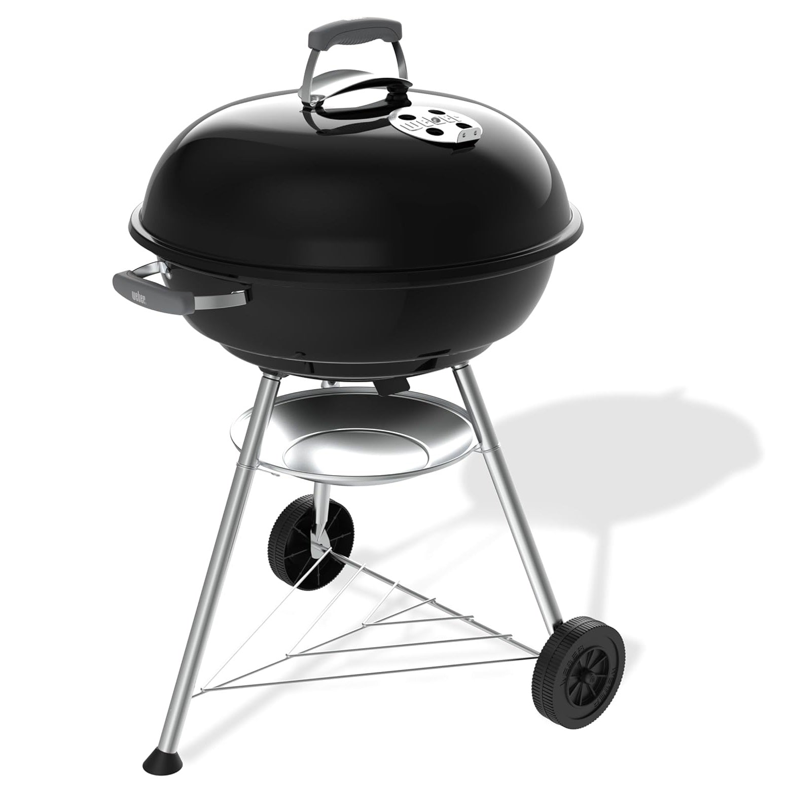 Barbecue a Carbone Weber Compact Kettle 57 cm con Coperchio e Ruote