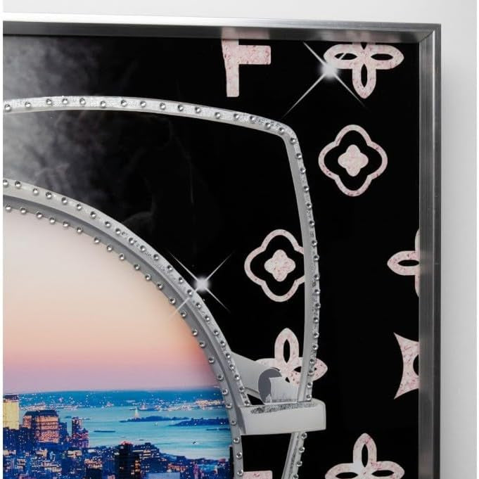 Quadro Decorativo NY View KARE con Cornice Argento 50x50 cm