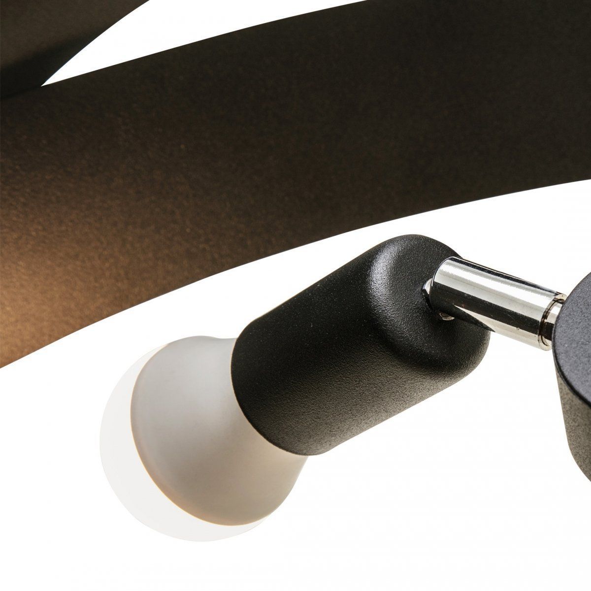 Lampada da Soffitto Lampadario Tornado 3xE27 Nero