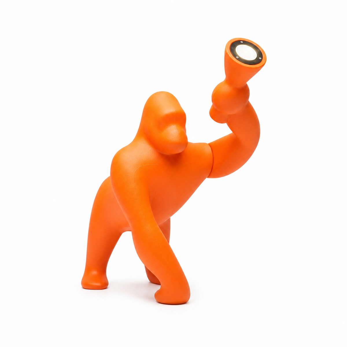 Lampada Kong Gorilla XS Arancione Qeeboo H 55 cm