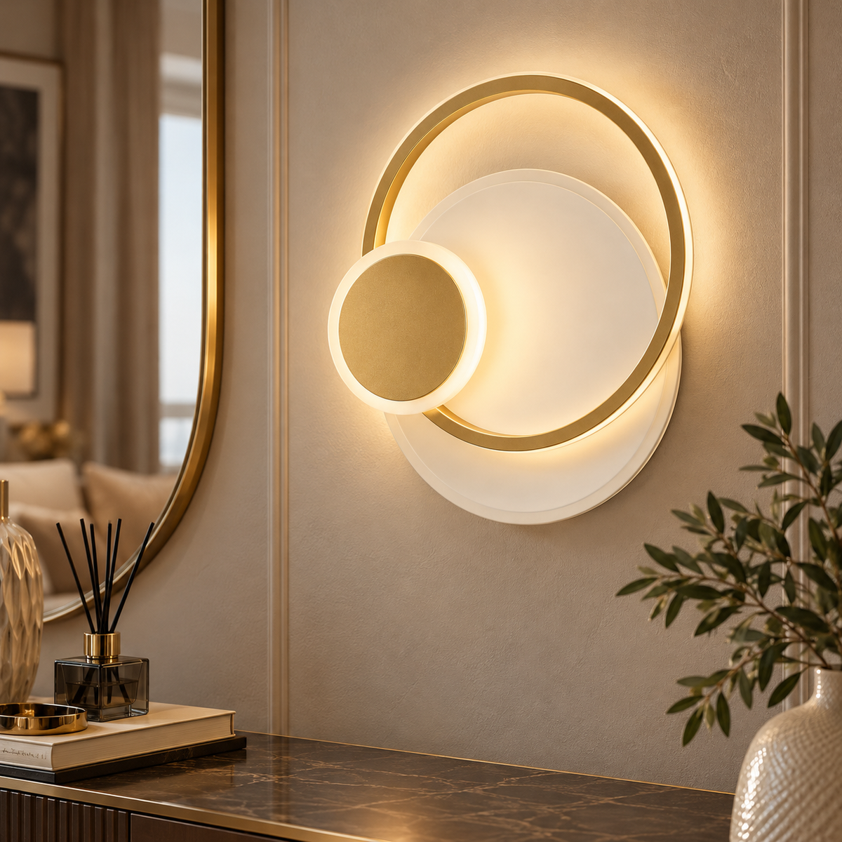 Applique Lampada da Muro LED Dish 29x6,5x34 cm 3 Temperature di Colore