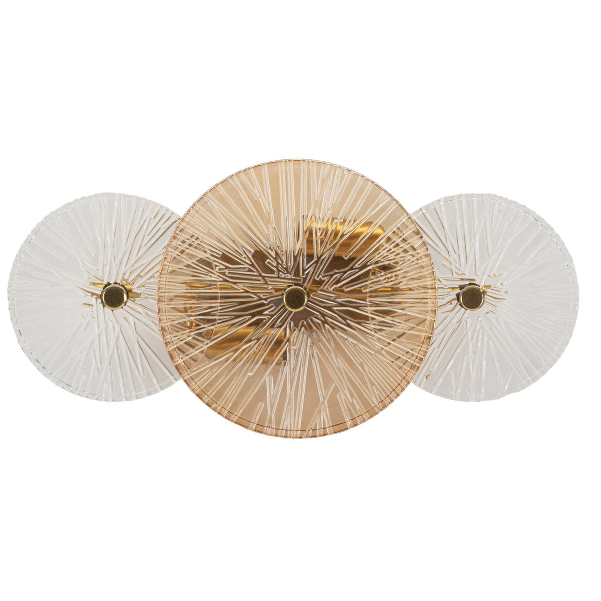 Lampada da Muro Osaka in Metallo e Vetro 20 x 42 cm