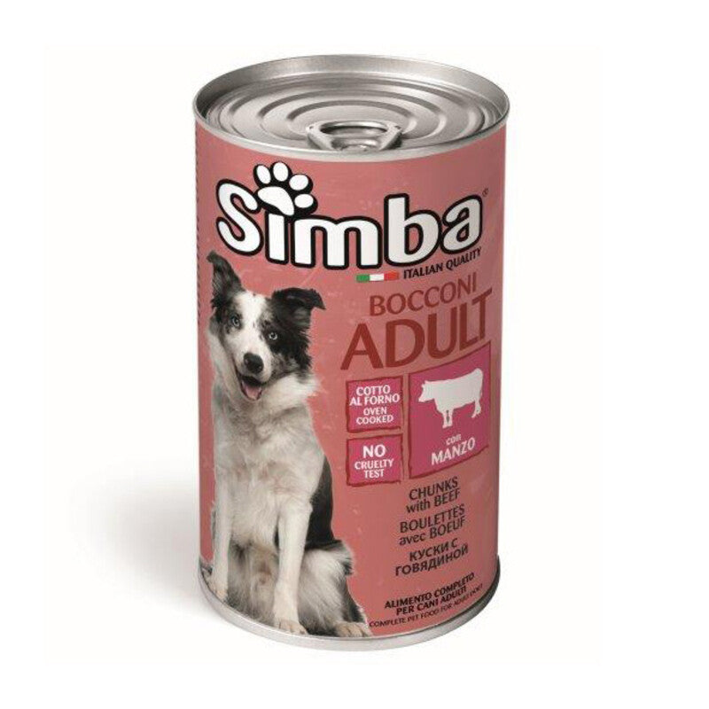 CIBO CANE MONGE SIMBA 1230 G BOCCONC VITELLO