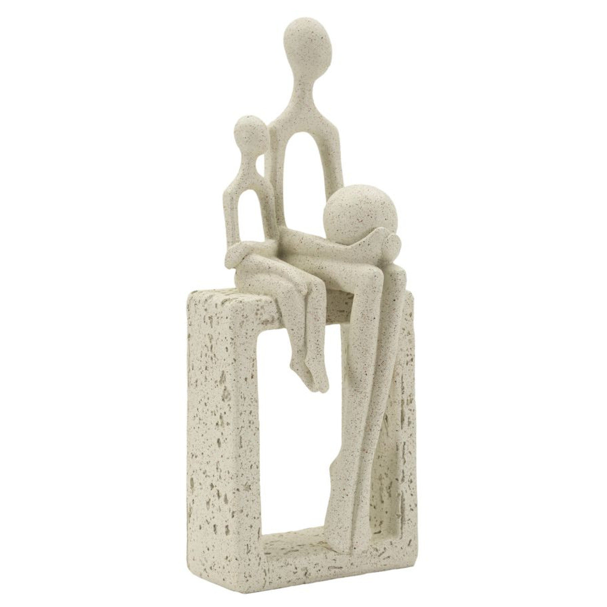 Statuetta Maternità Stons Beige H26 cm in Poliresina