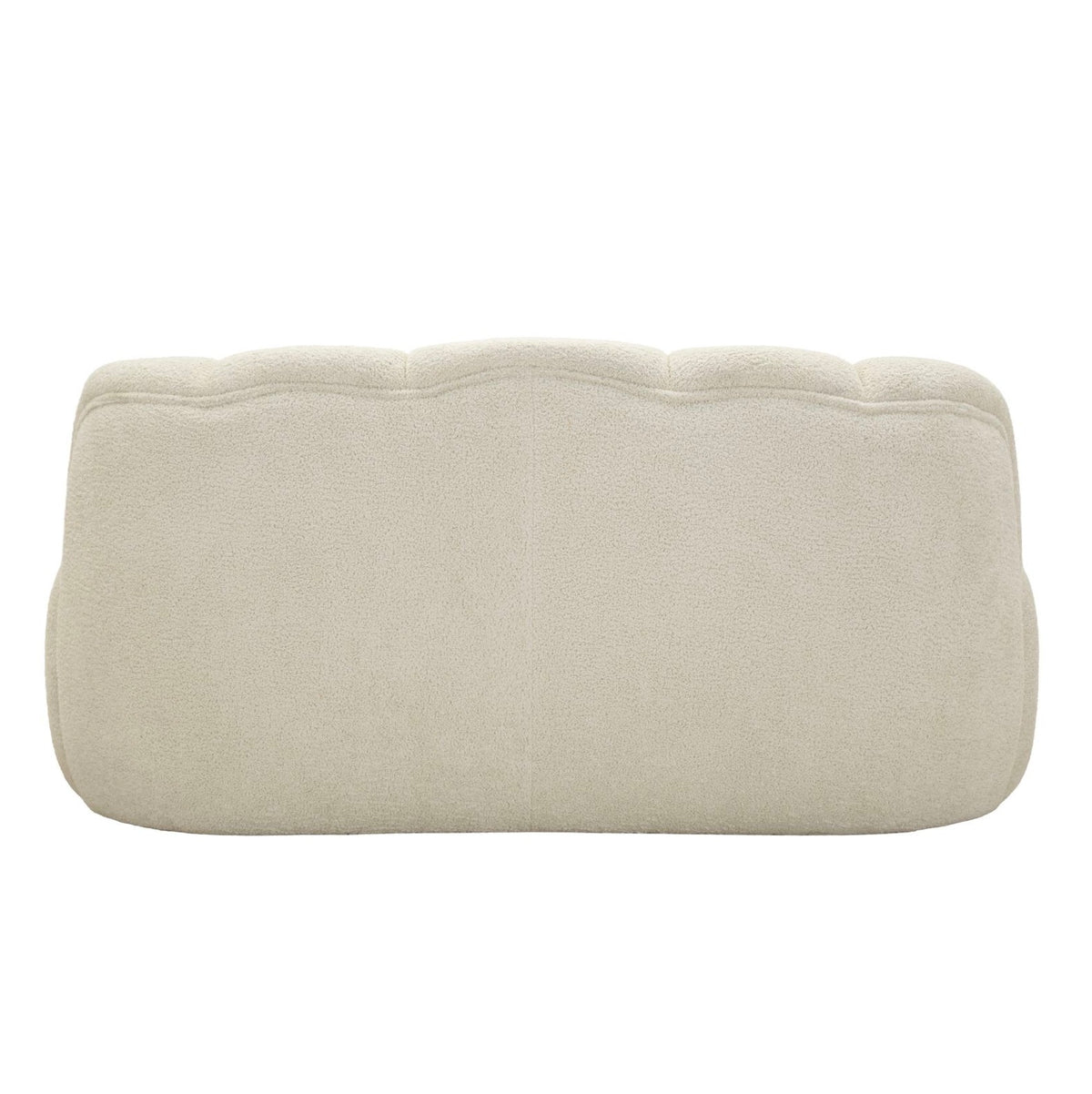 Divanetto Ball Bianco 145x80x69 cm in Poliestere Design Morbido