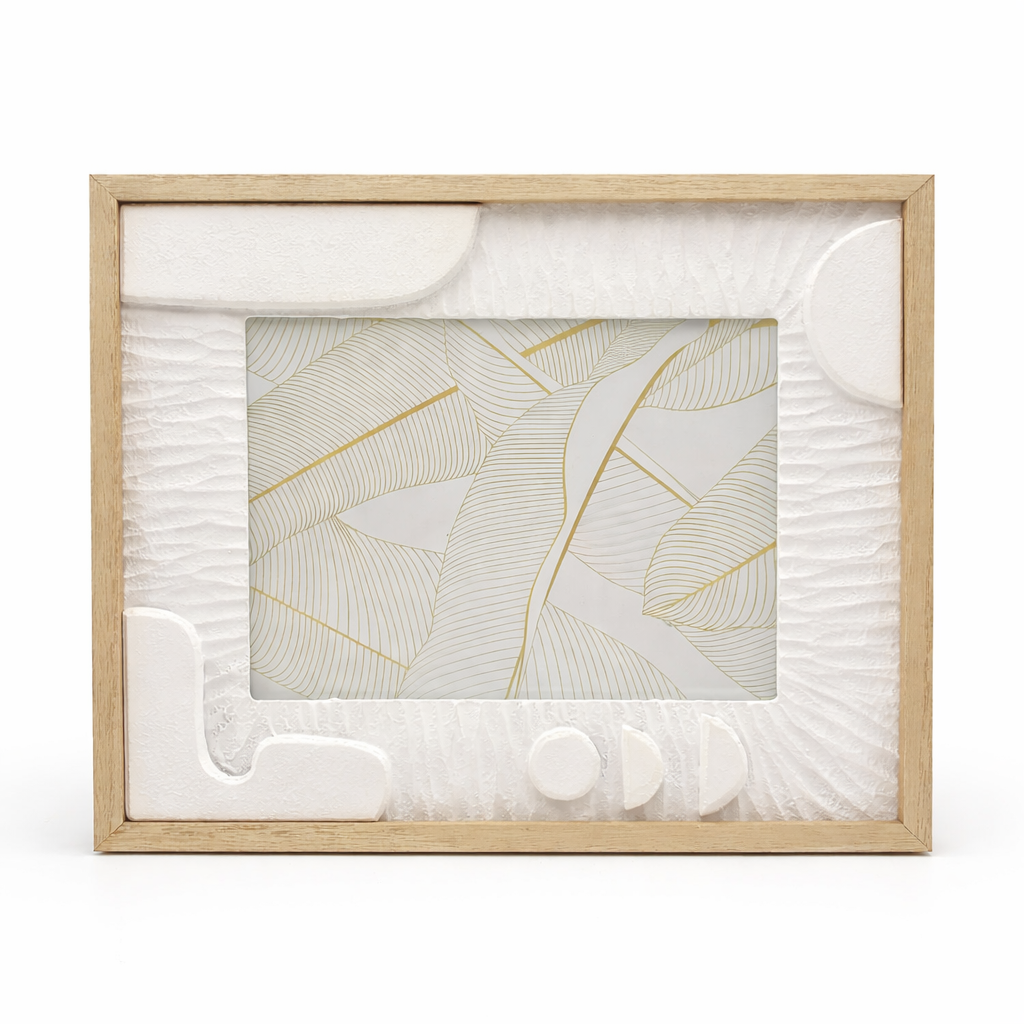 Cornice Portafoto Texture A Rilievo In Legno Decorativa