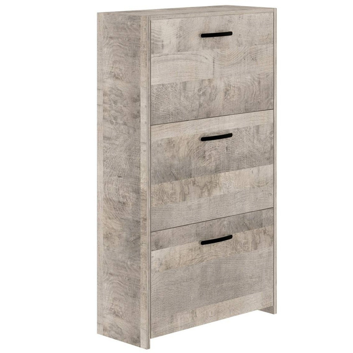 Scarpiera 3 Ante a Ribalta Doppia Profondità 58x25x105 cm – 3 Colori