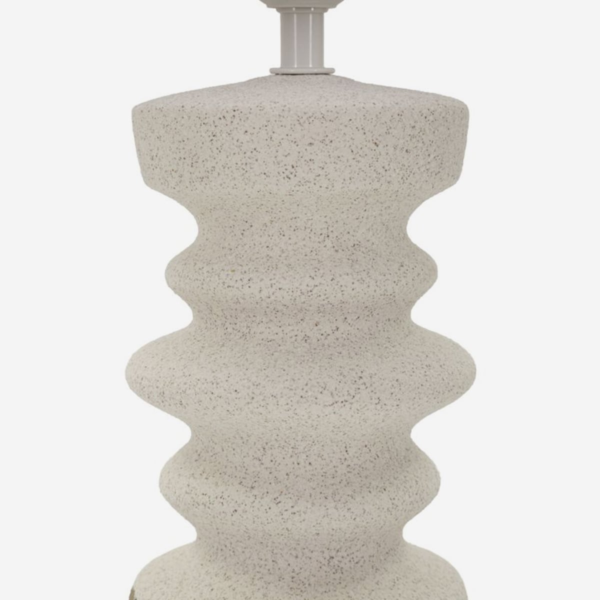 Lampada da Tavolo Tribal in Ceramica con Paralume in Tessuto – 2 Dimensioni