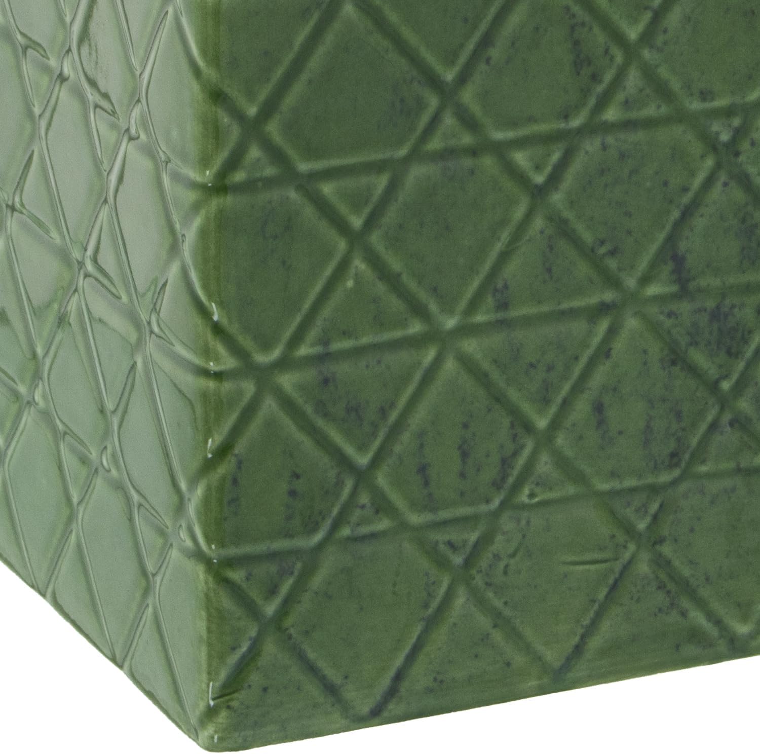 Barattolo in Ceramica Verde Mate 19x19x31 cm
