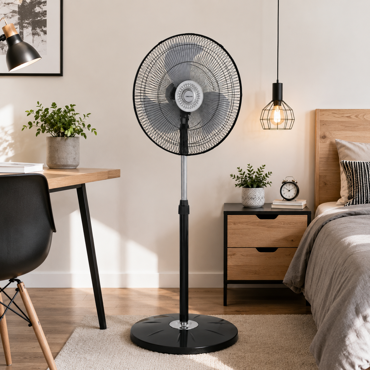 Ventilatore A Piantana Colonna Girevole Tornado 60W 45 CM