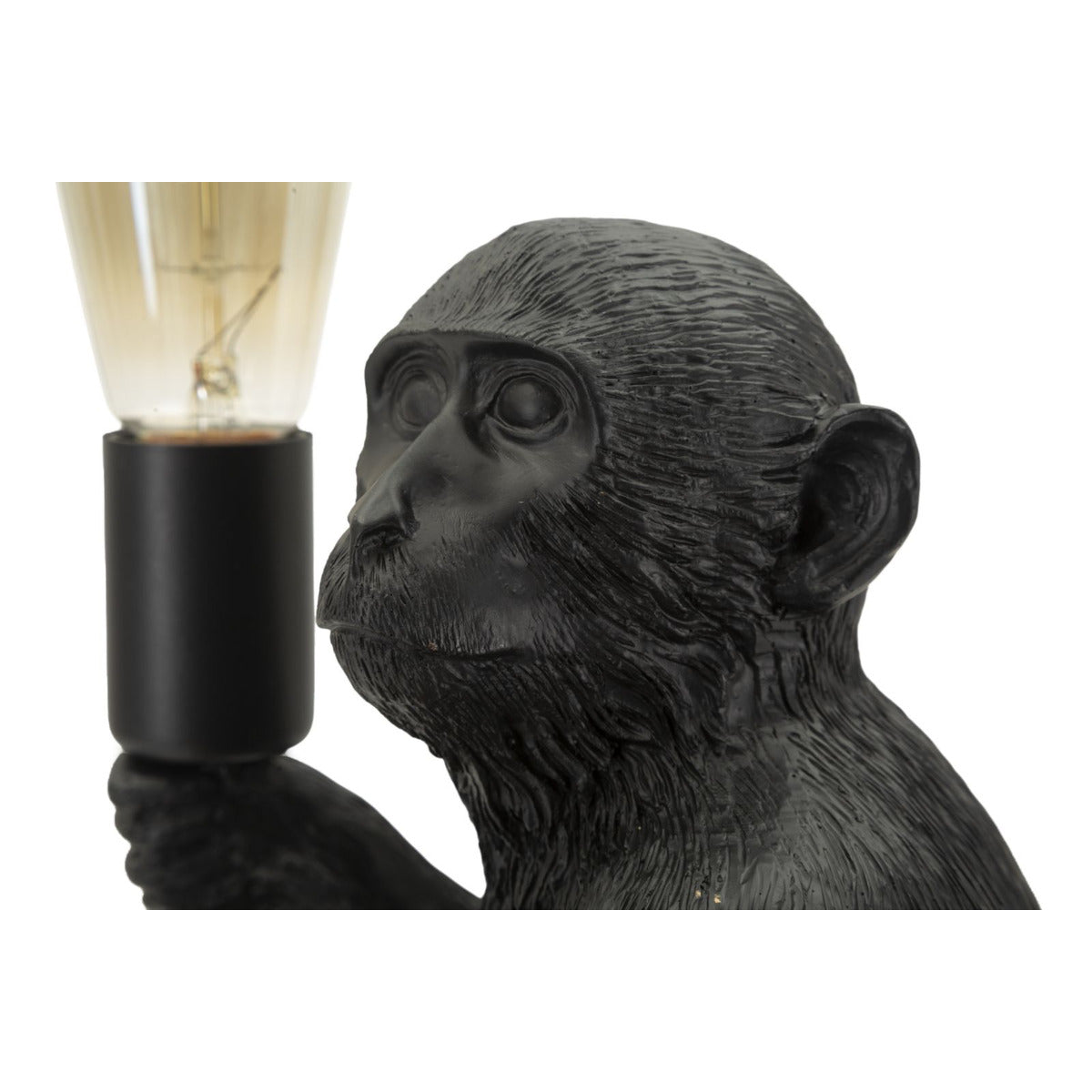 Lampada Tavolo Monkey Seduta Nero in Poliresina 32x33x32cm
