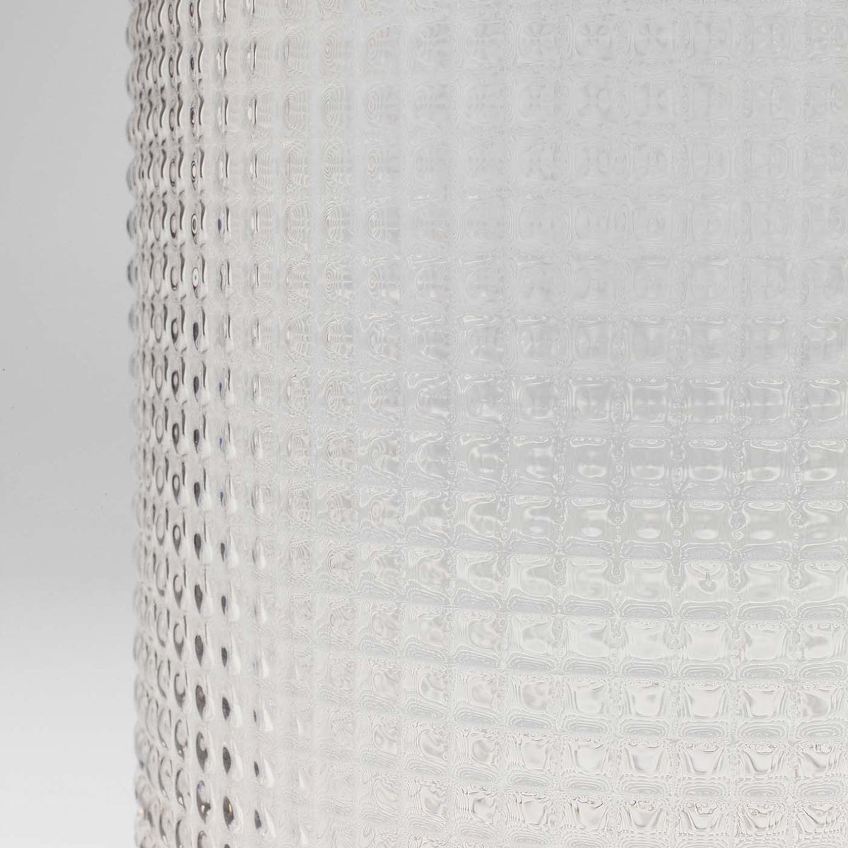 Vaso Decorativo La Noble in Vetro Trasparente con Dettagli Oro H30 cm