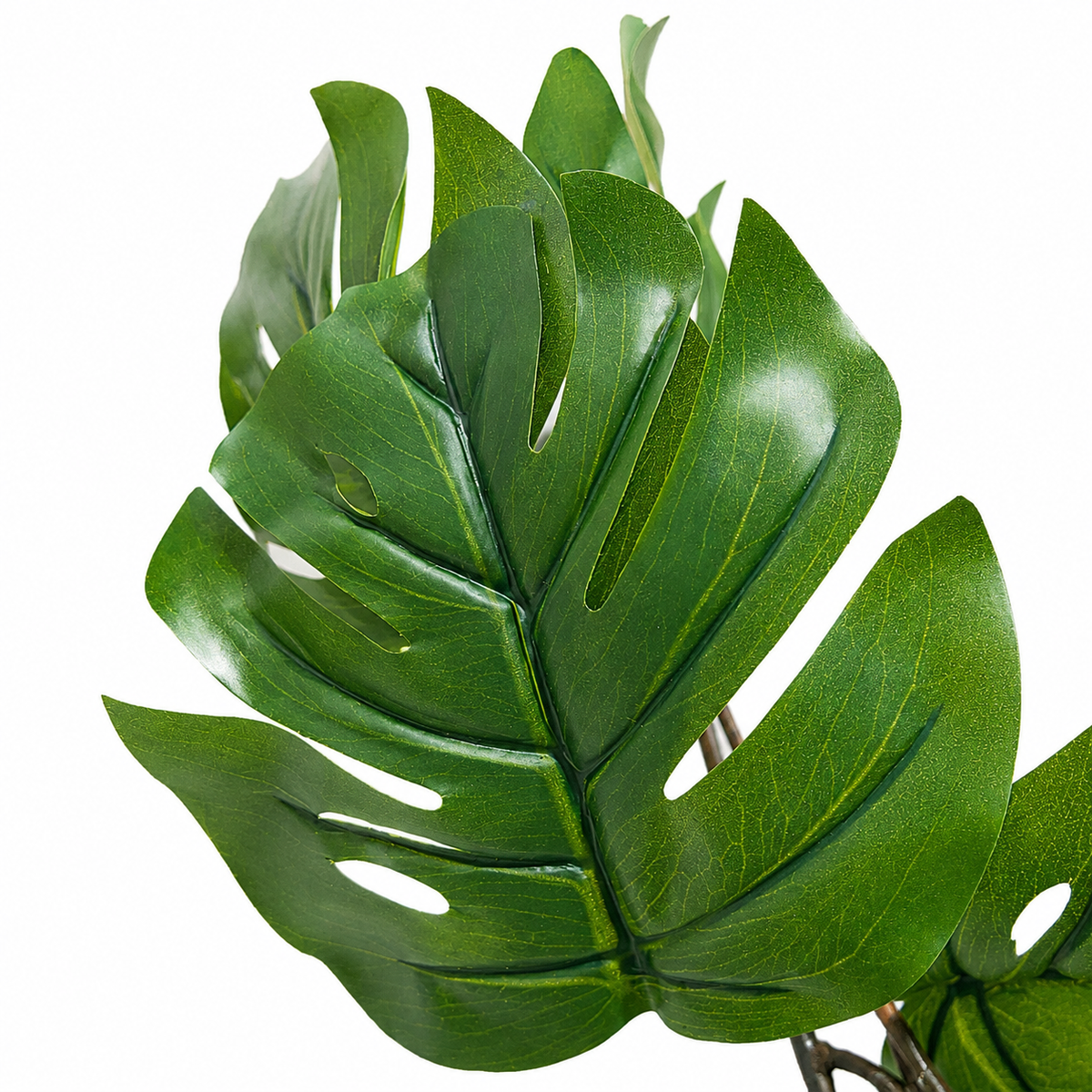 Ramo Monstera Olis Artificiale Foglie Verdi H85 cm