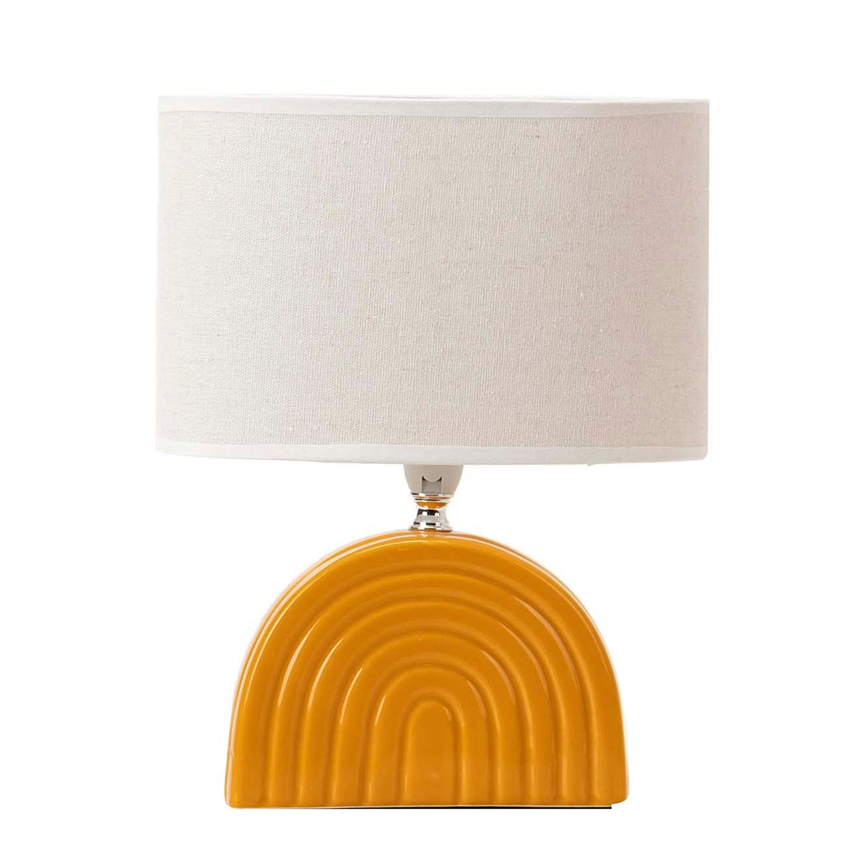 Set Decorativo Vaso Haylee Terracotta H31 cm & Lampada in Ceramica 30 cm
