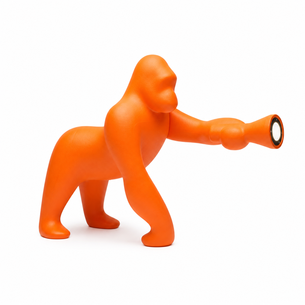 Lampada Kong Gorilla XS Arancione Qeeboo H 55 cm