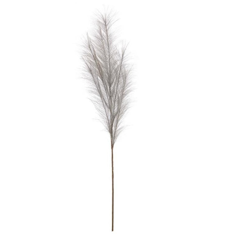 Ramo Pampas Artificiale Sherill Grigio Argento H100 cm