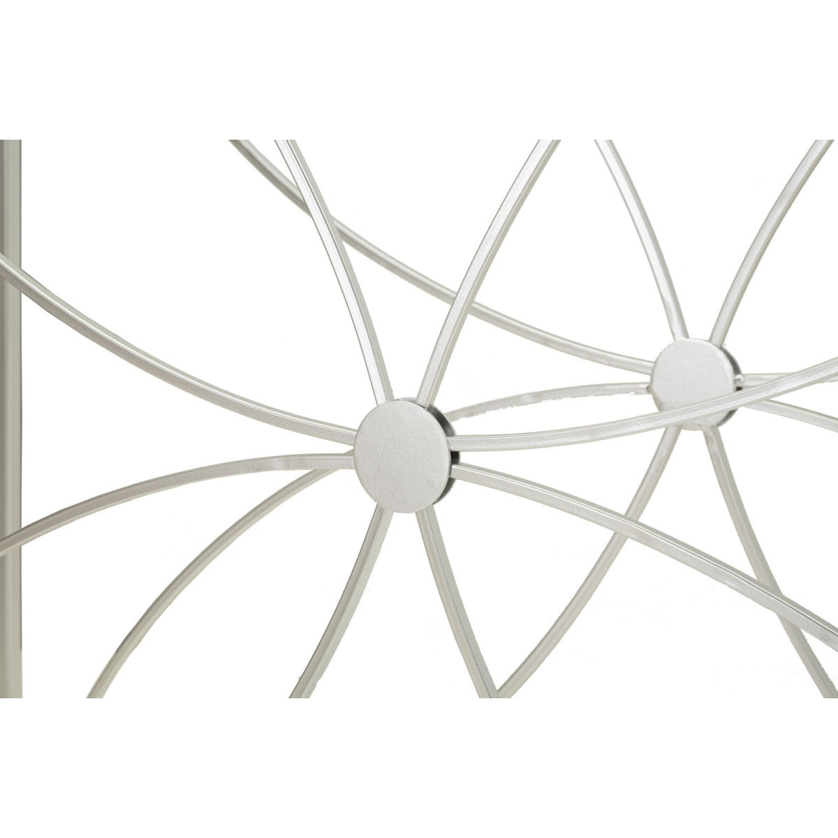 Set 2 Console Paradise Argento in Metallo e Vetro 100x30x78 cm e 90x25x72 cm