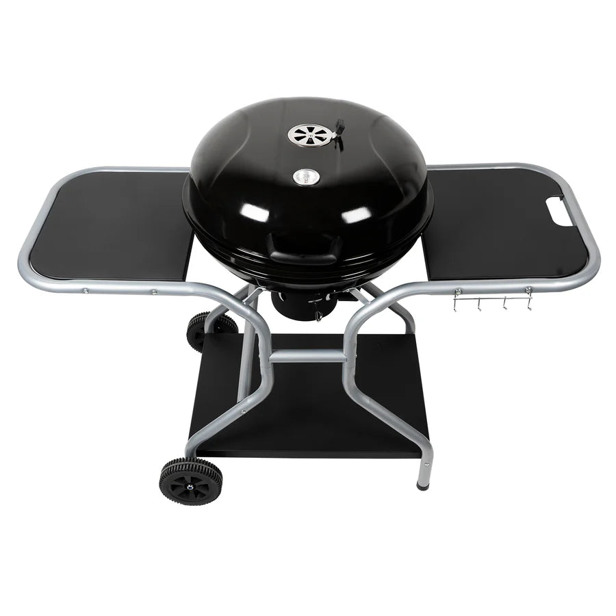 Barbecue a Carbone Stromboli Ø54 cm con Ripiani Laterali e Termometro