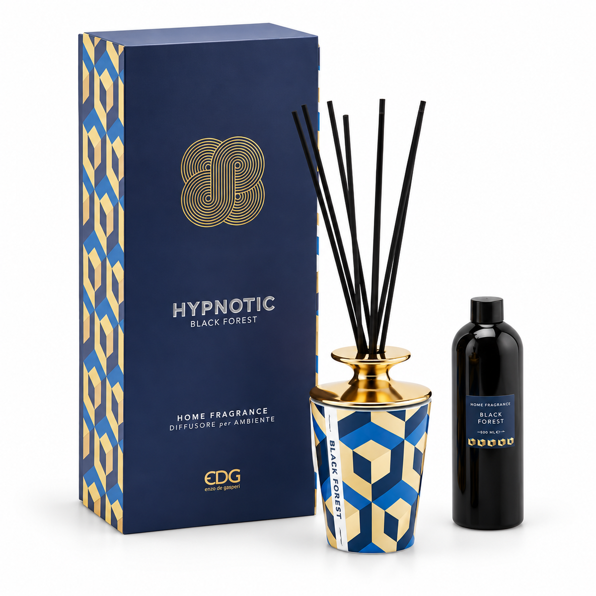 Profumatore Ambiente Hypnotic Black Forest EDG 400 ml con Bastoncini